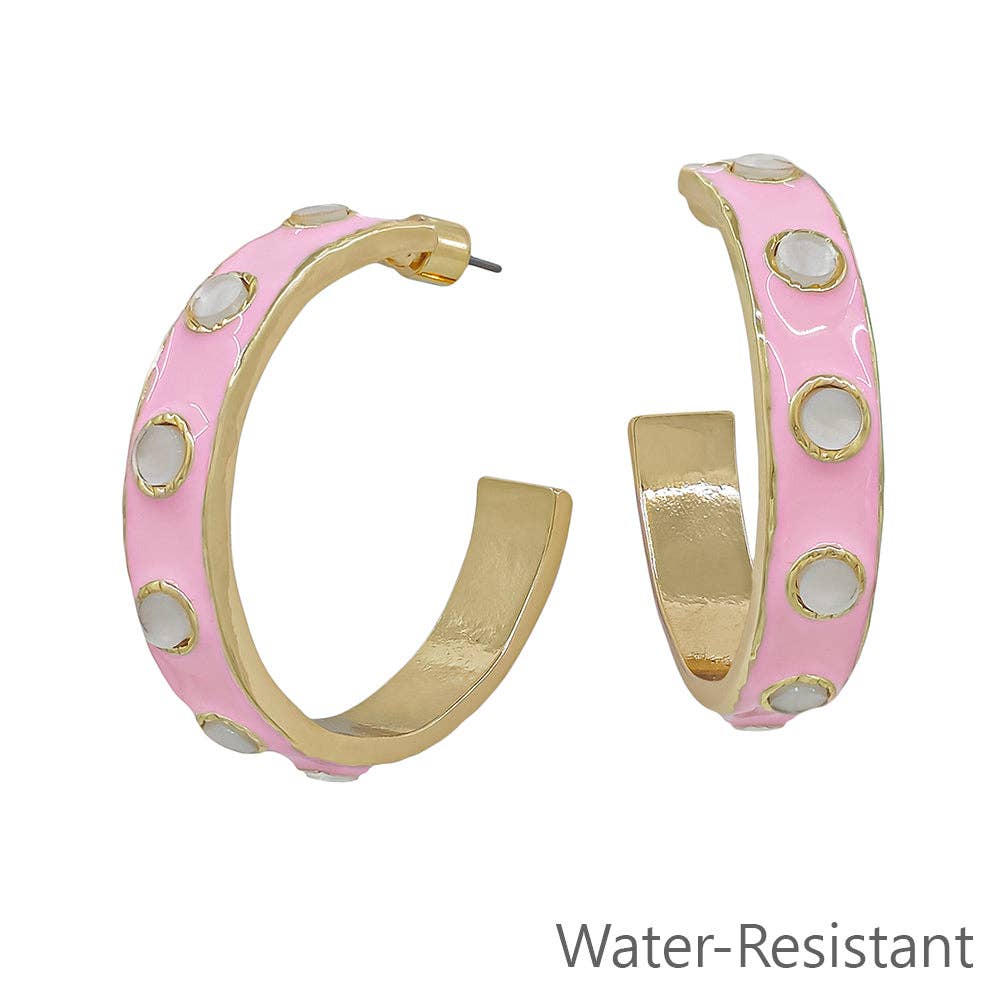 Perfect Plan Pink Hoops