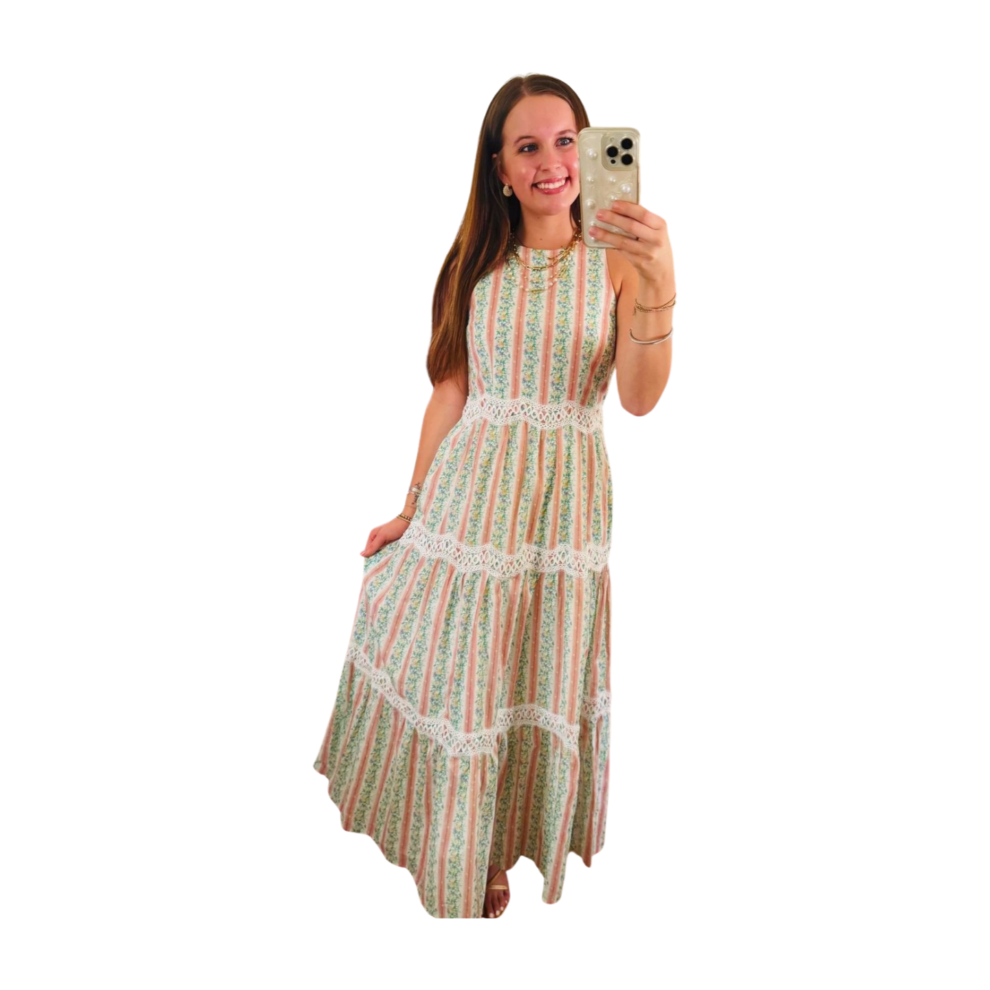 Blush and Bloom Midi Dress