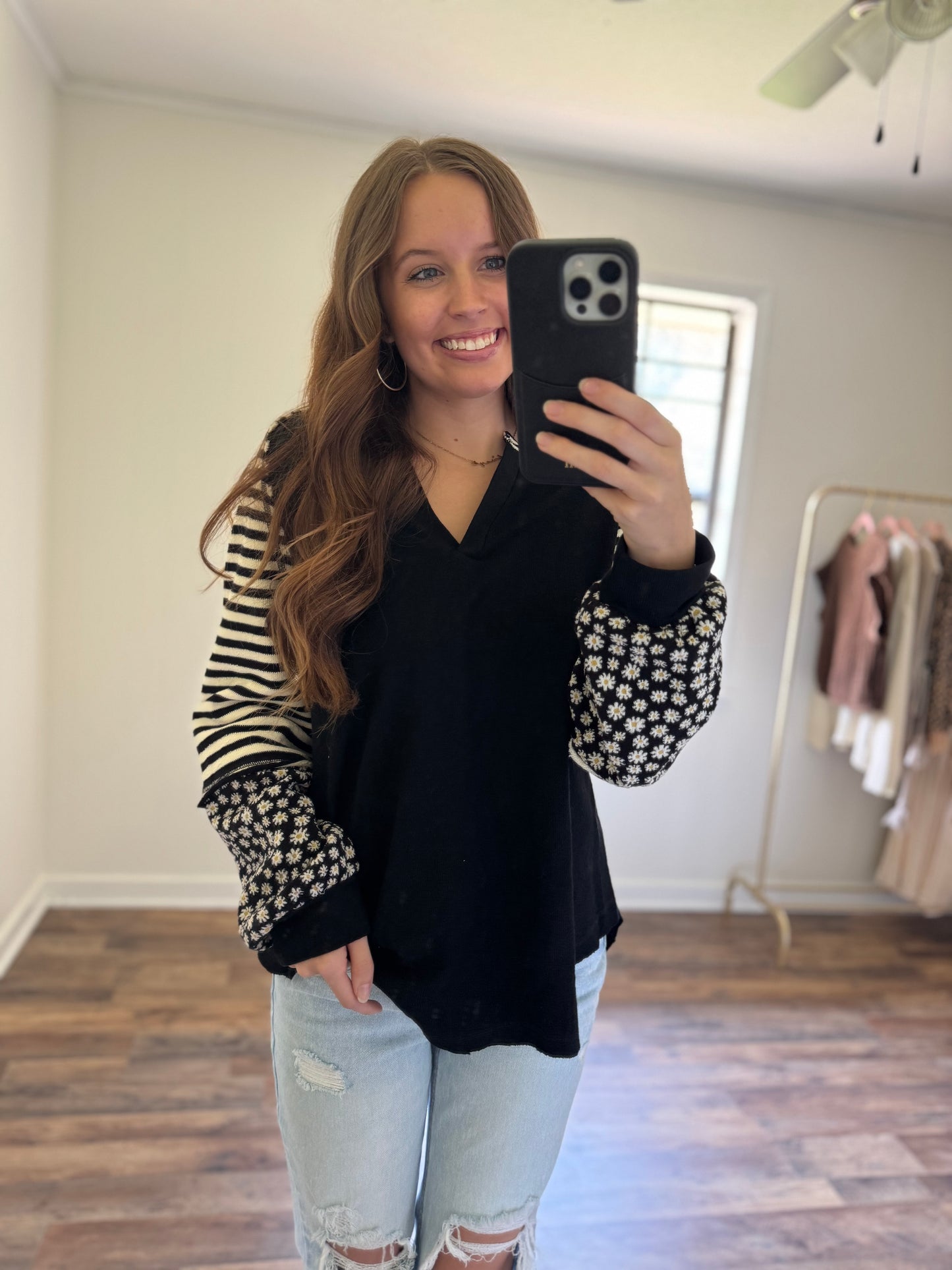 Daisy Days Casual Knit Top