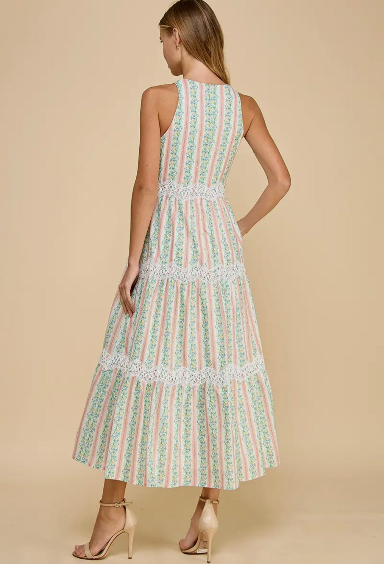 Blush and Bloom Midi Dress