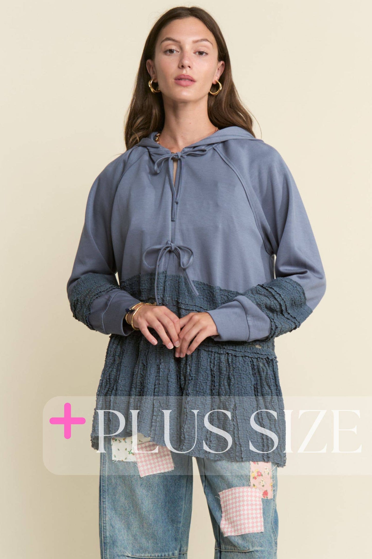 PLUS SIZE Blue Haven Hoodie