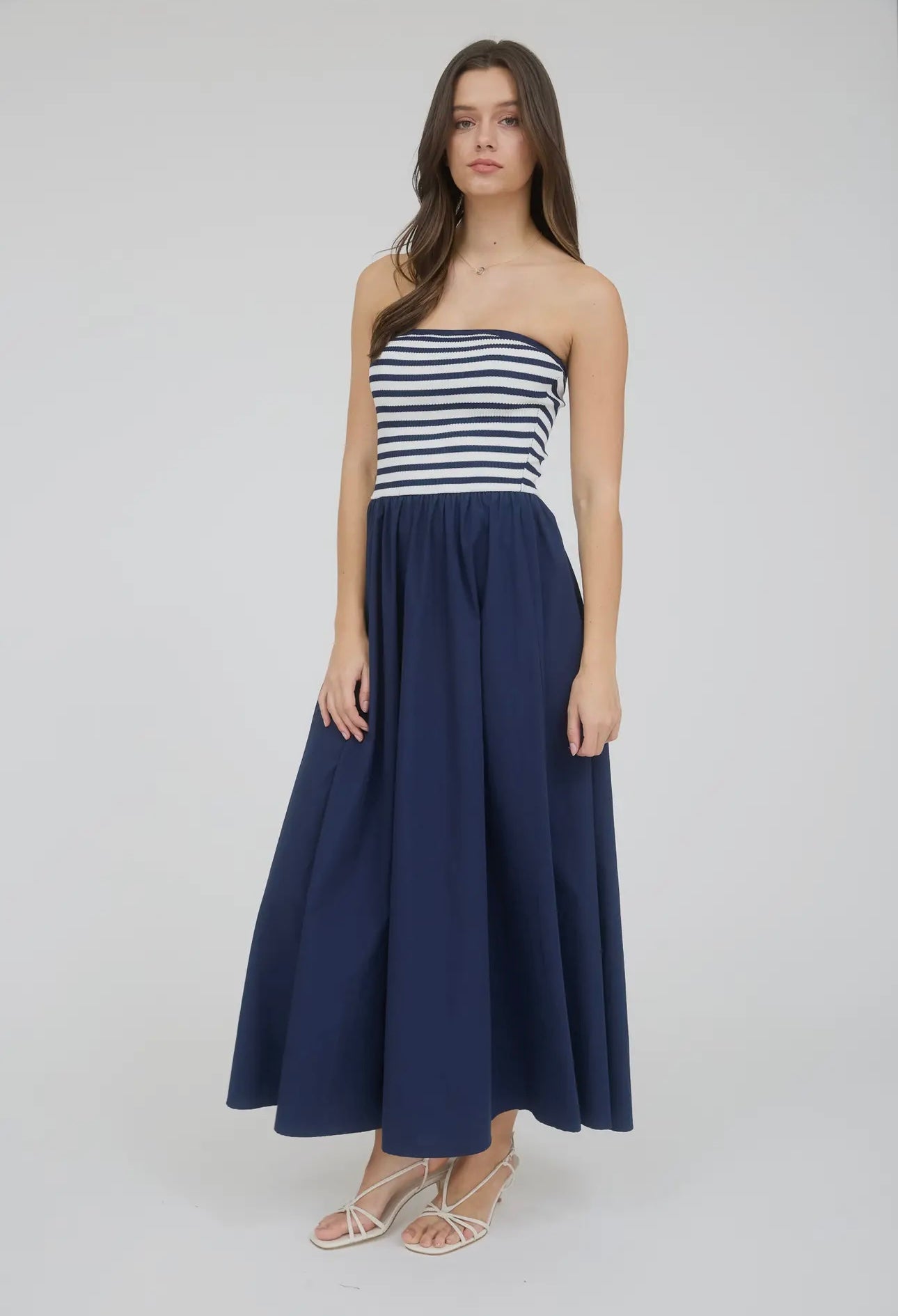 Set Sail Navy Midi Dress