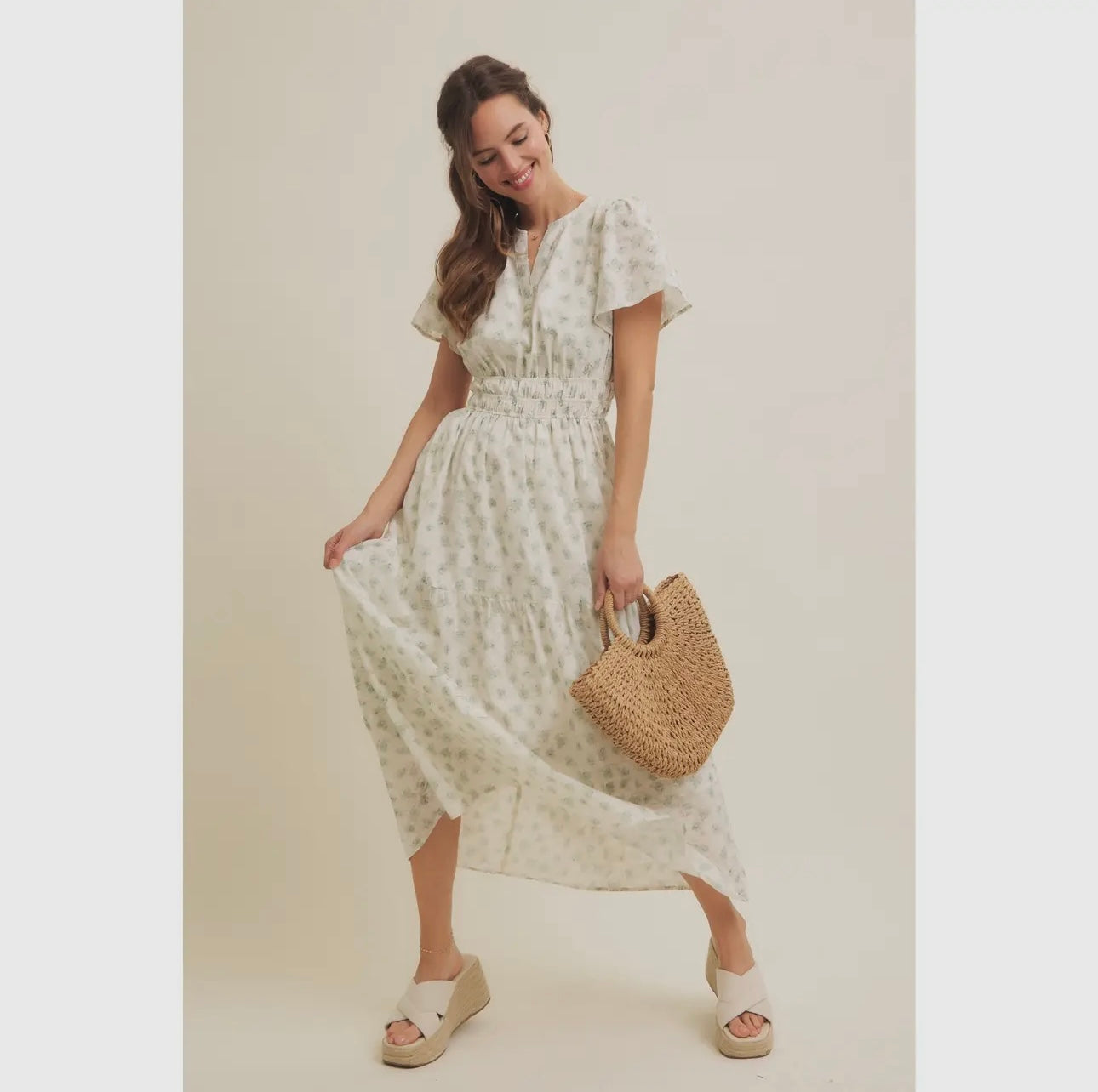 Dusty Sage Spring Maxi
