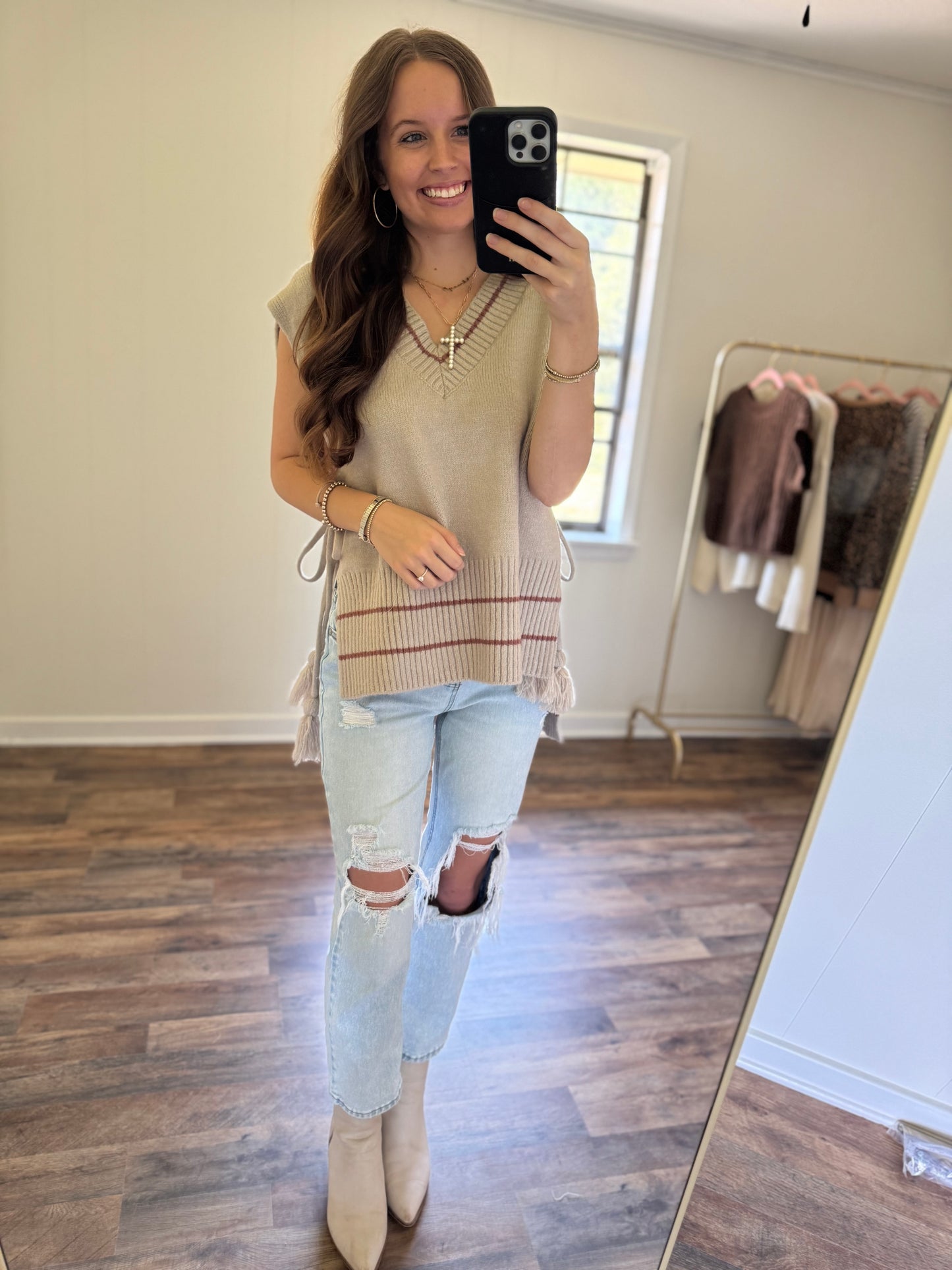 Mocha Mornings Sweater Vest