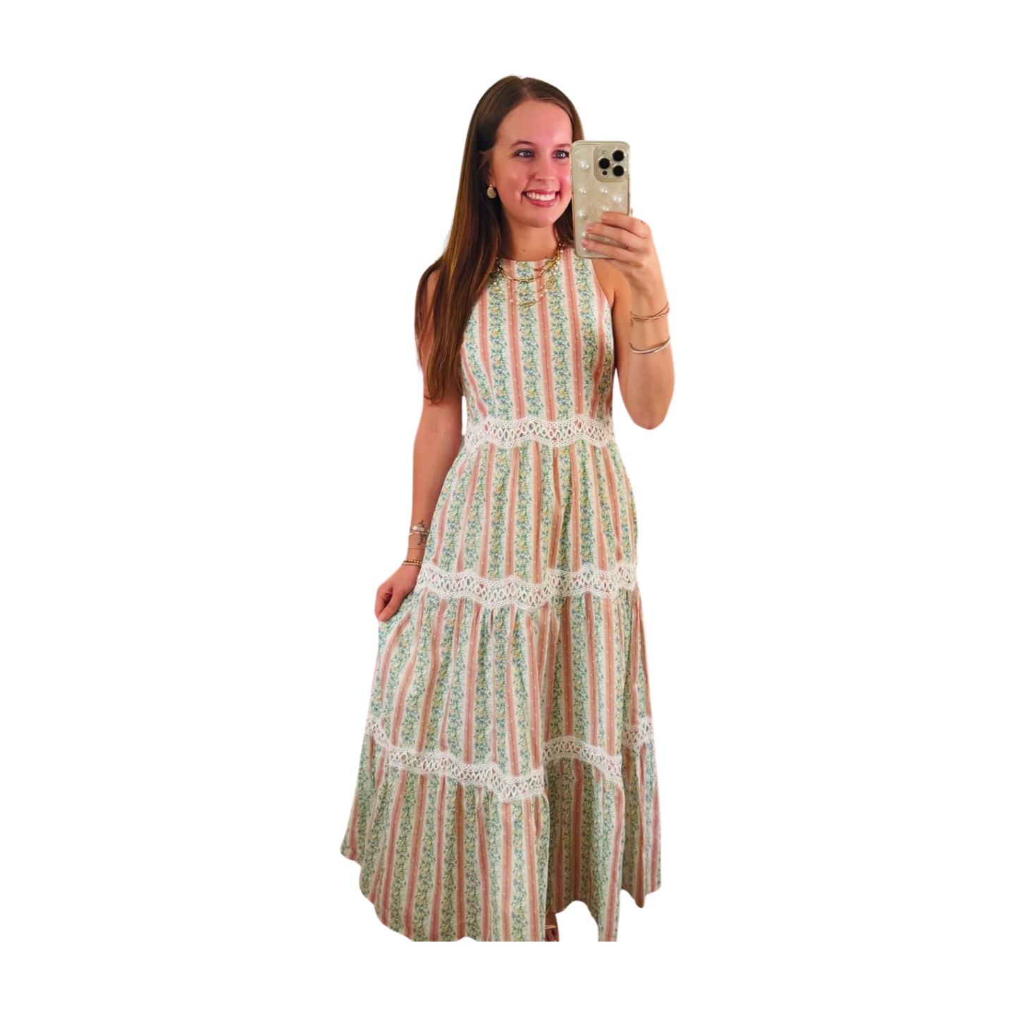Blush and Bloom Midi Dress