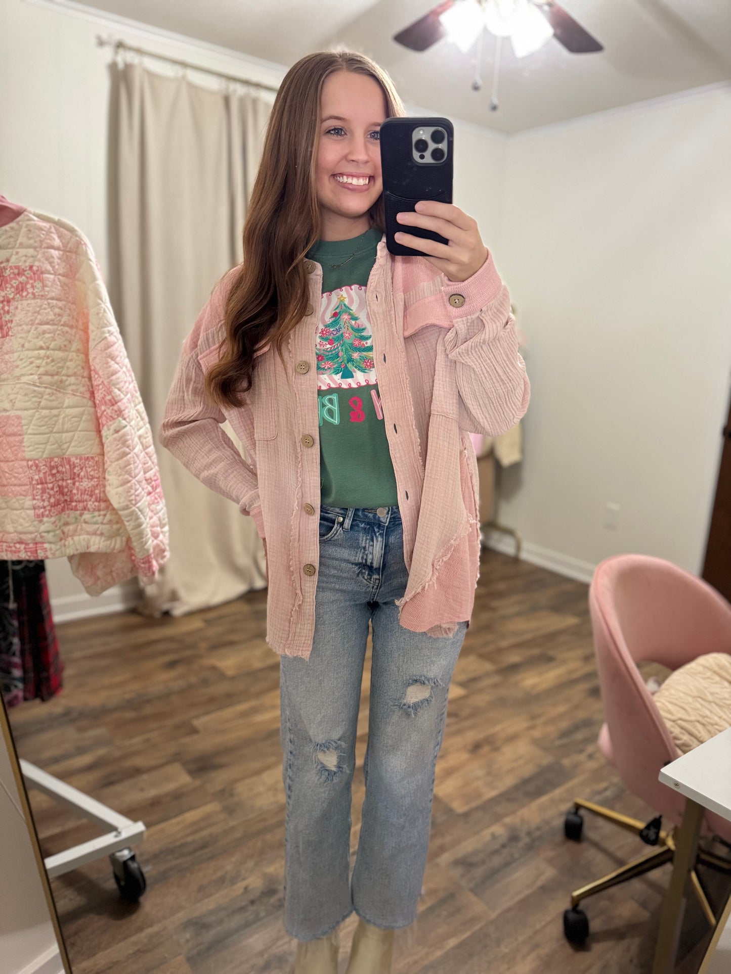 Blushing with Blessings Shacket