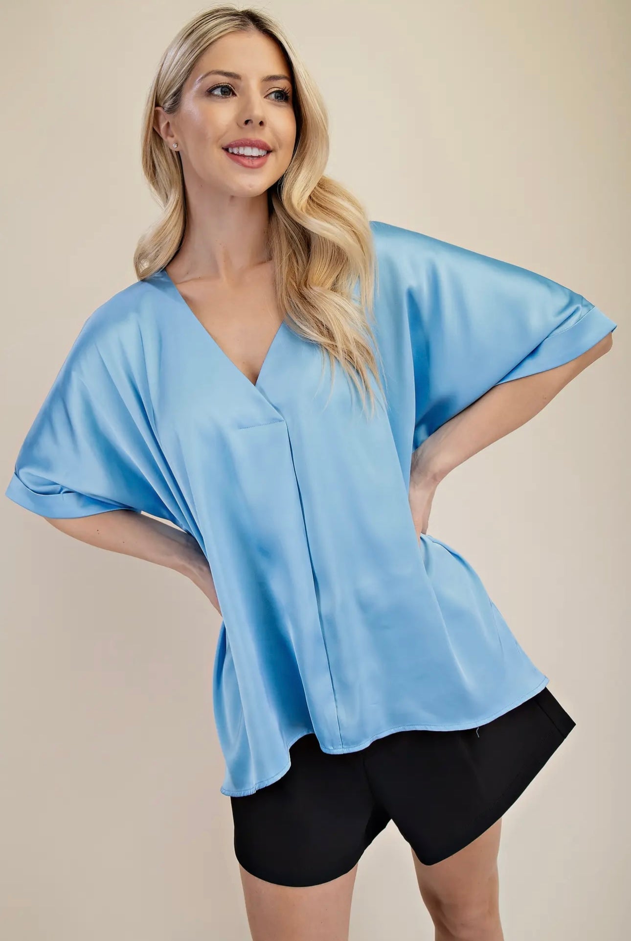 Still Waters Satin Blouse (Oversized)