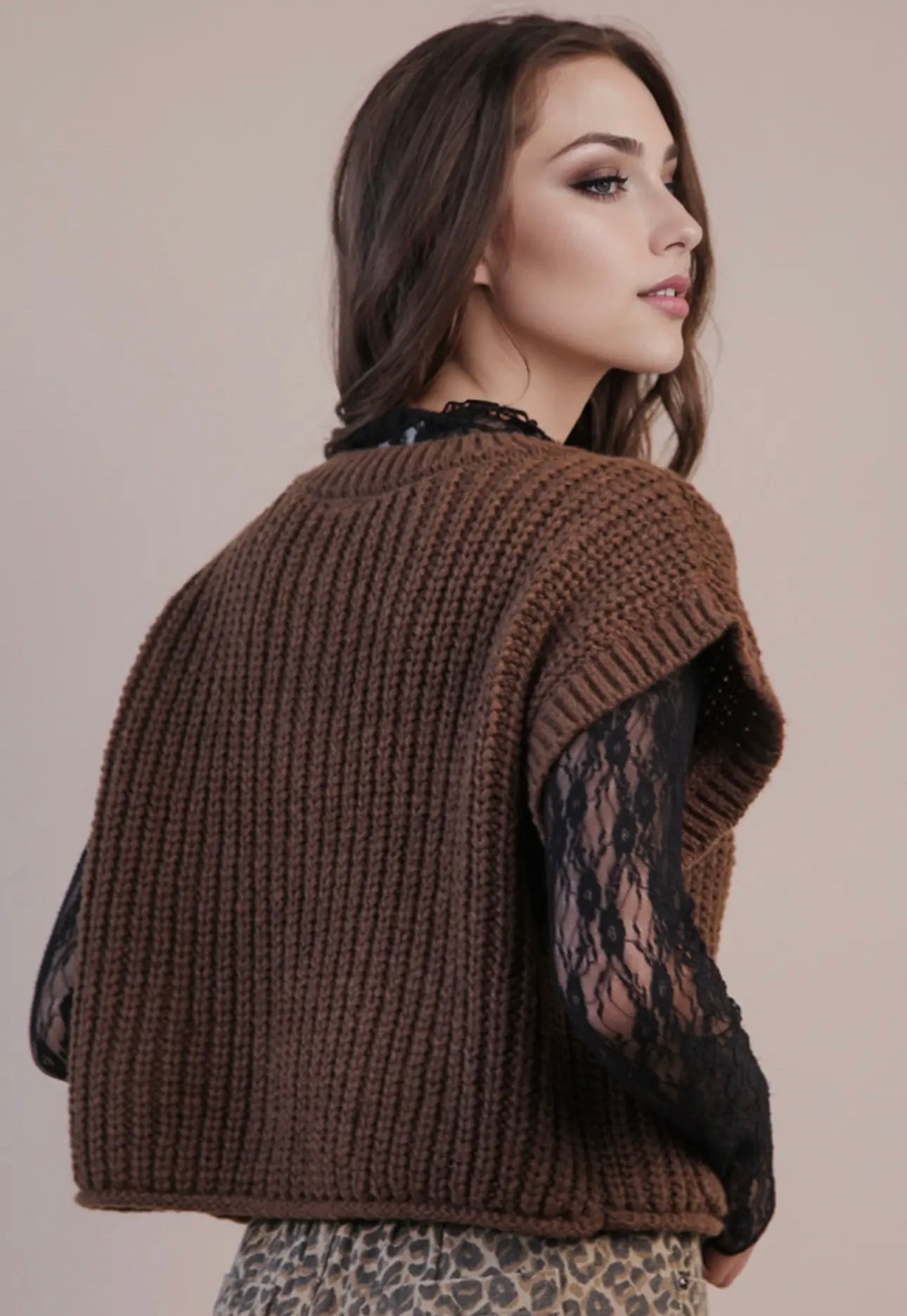 Black Striped Sweater Top