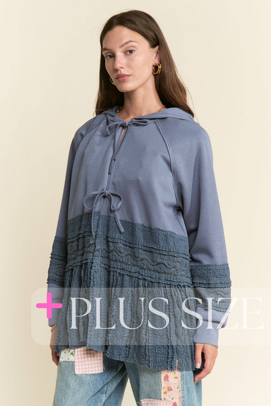 PLUS SIZE Blue Haven Hoodie