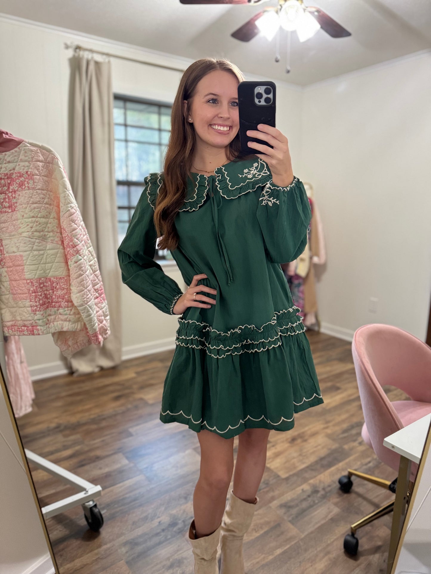 Evergreen Glam Dress