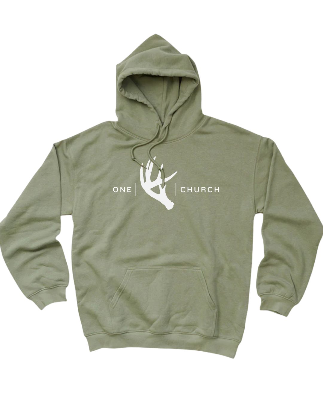 One Church Hoodie (Green + White)