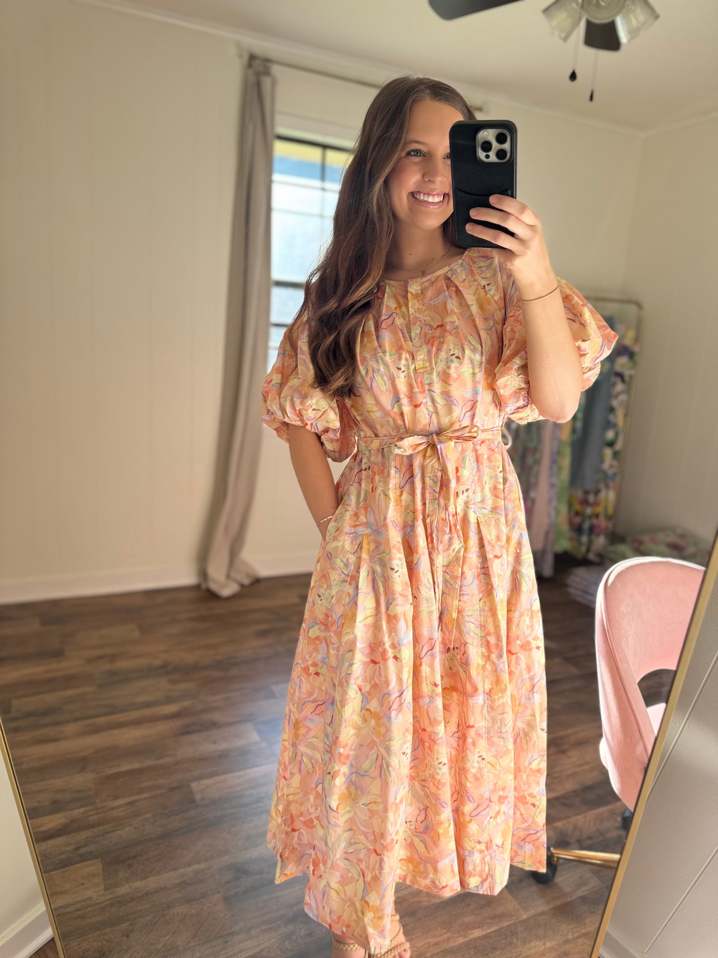 Pure Peach Blossom Midi