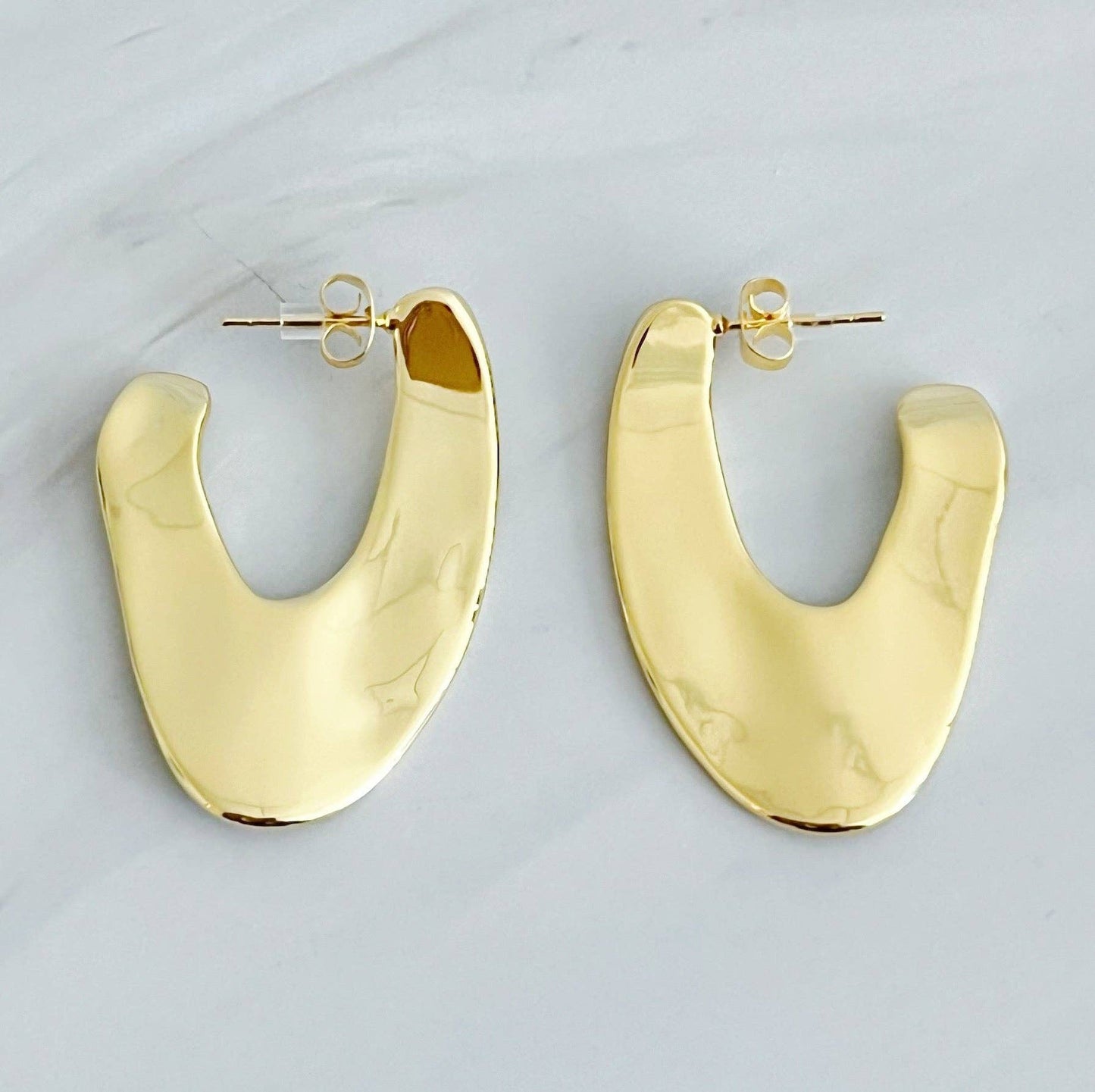 Golden Hoop Earrings
