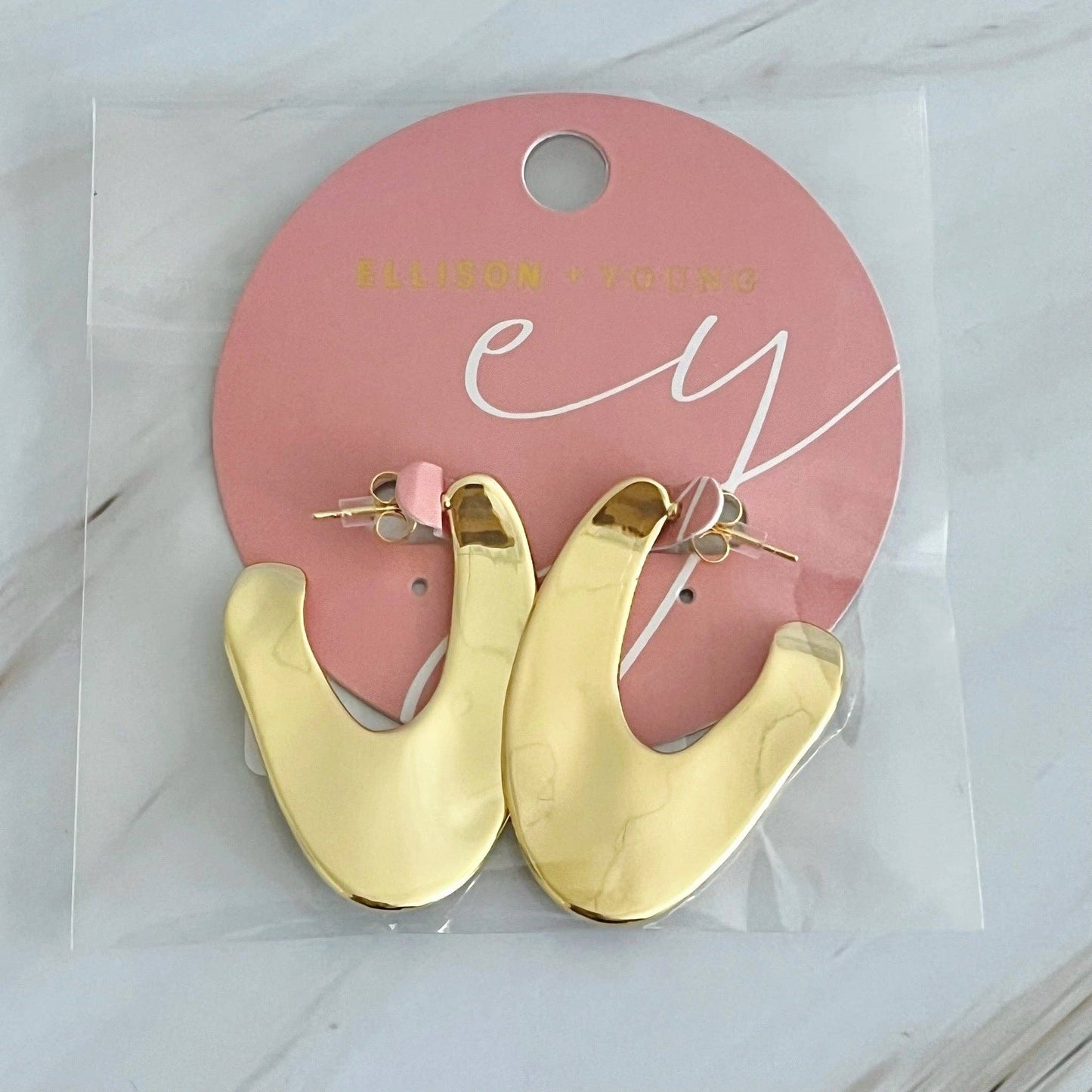 Golden Hoop Earrings