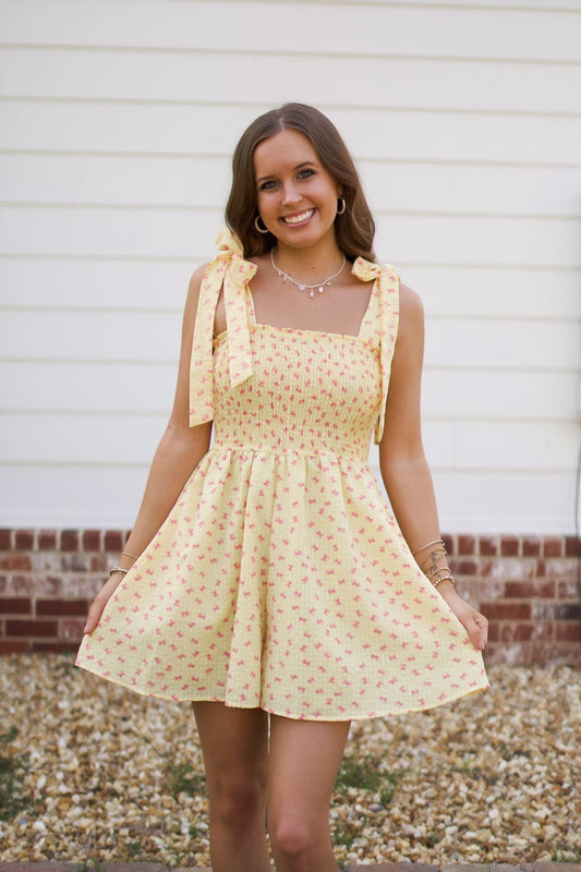 Sunkissed Bow Smocked Romper