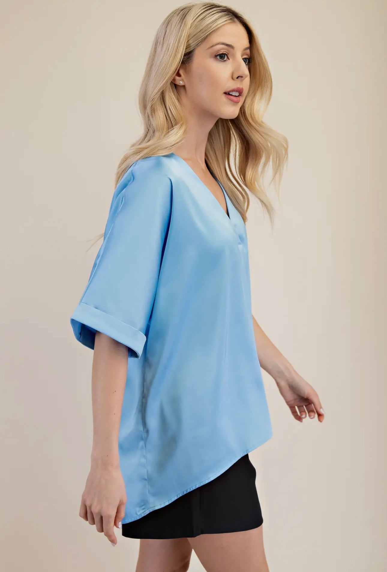 Still Waters Satin Blouse (Oversized)
