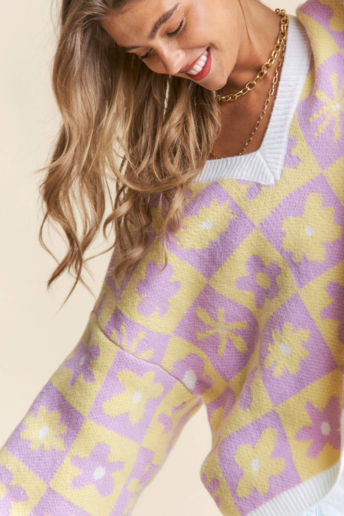 Final Sale Daisy Daydream Oversized Sweater