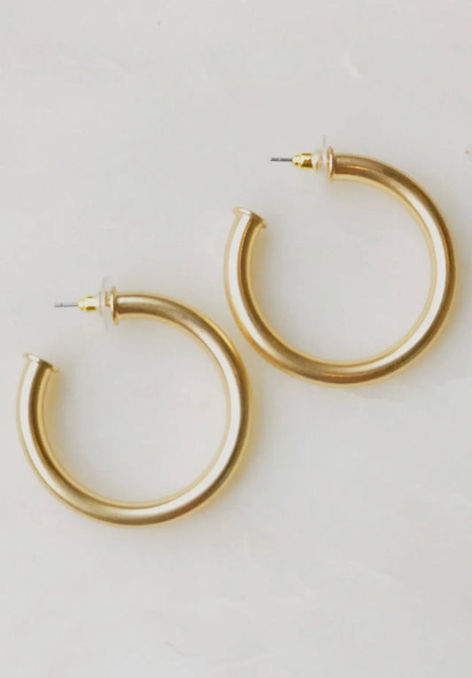 Crowned in Gold Hoops