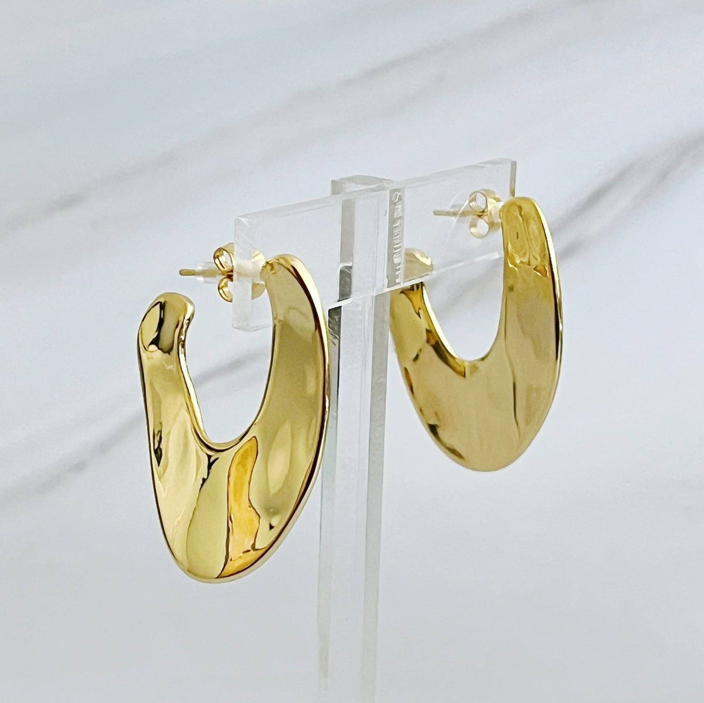 Golden Hoop Earrings
