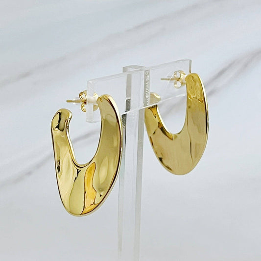 Golden Hoop Earrings
