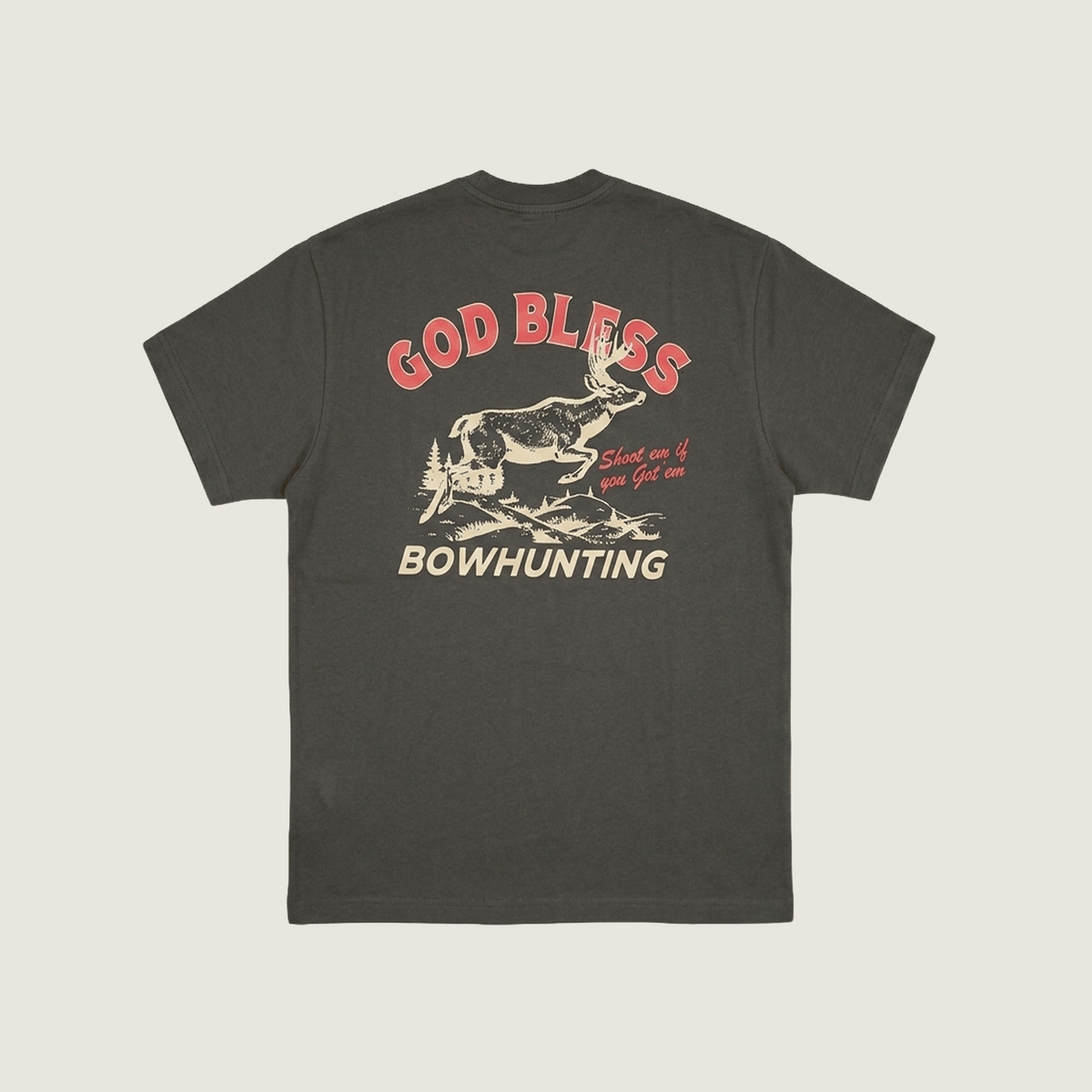 Washed Black Shoot Em Tee