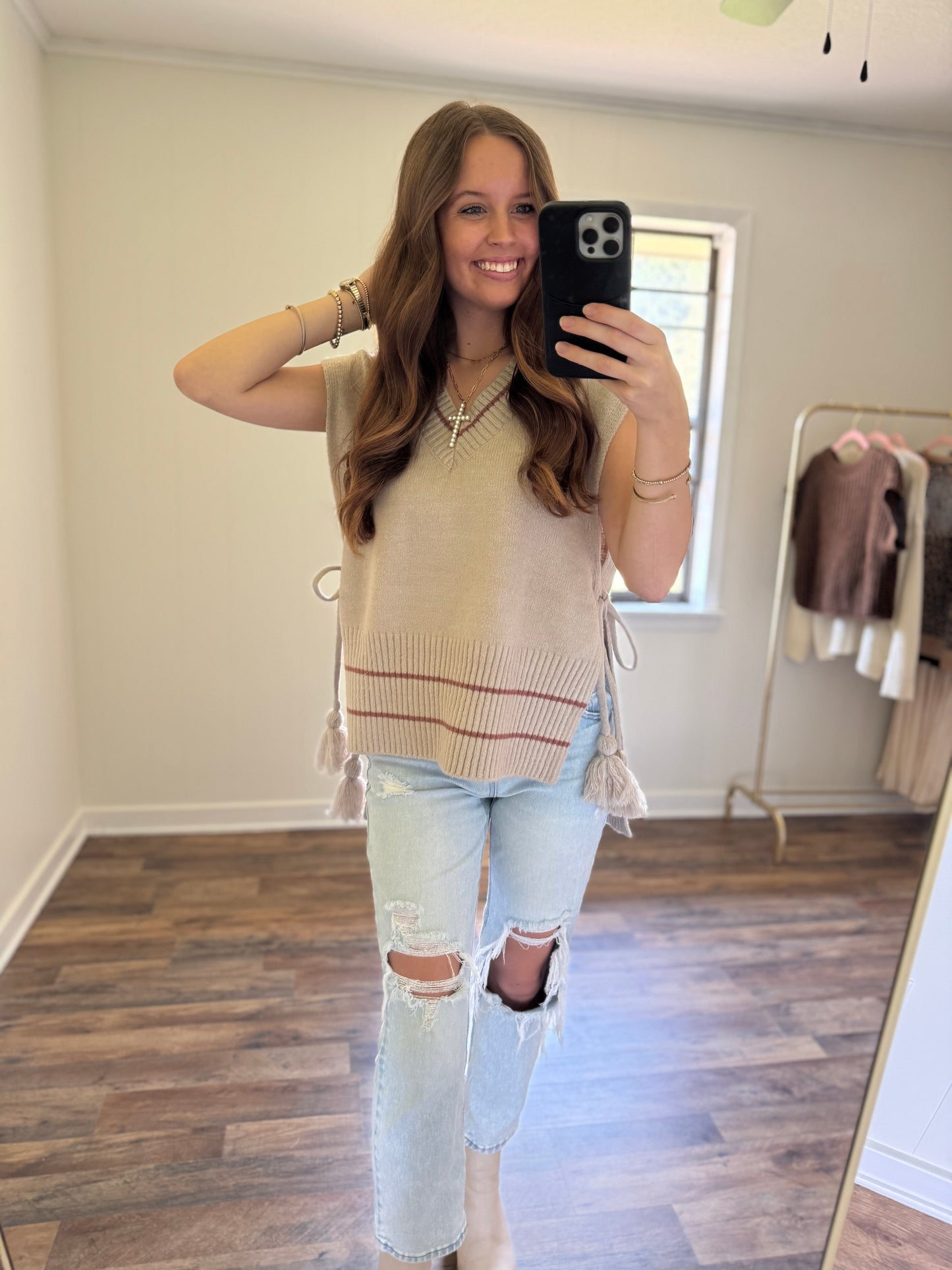 Mocha Mornings Sweater Vest