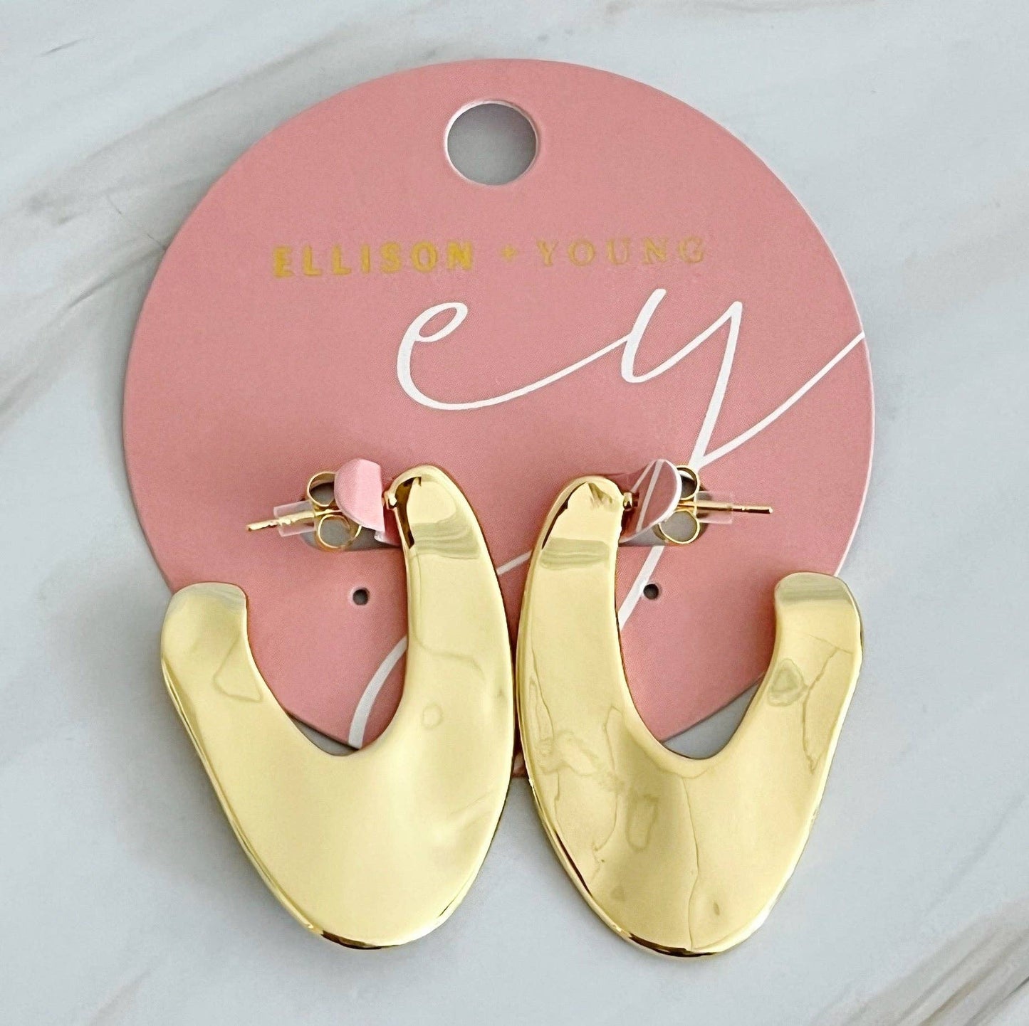 Golden Hoop Earrings