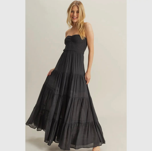 Final Sale Lady in Black Maxi