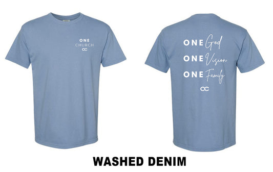 Washed Denim OC Tee