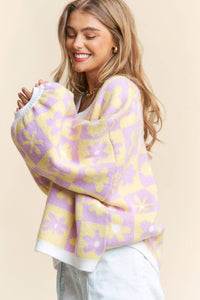 Final Sale Daisy Daydream Oversized Sweater