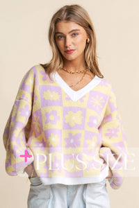 Final Sale Daisy Daydream Oversized Sweater