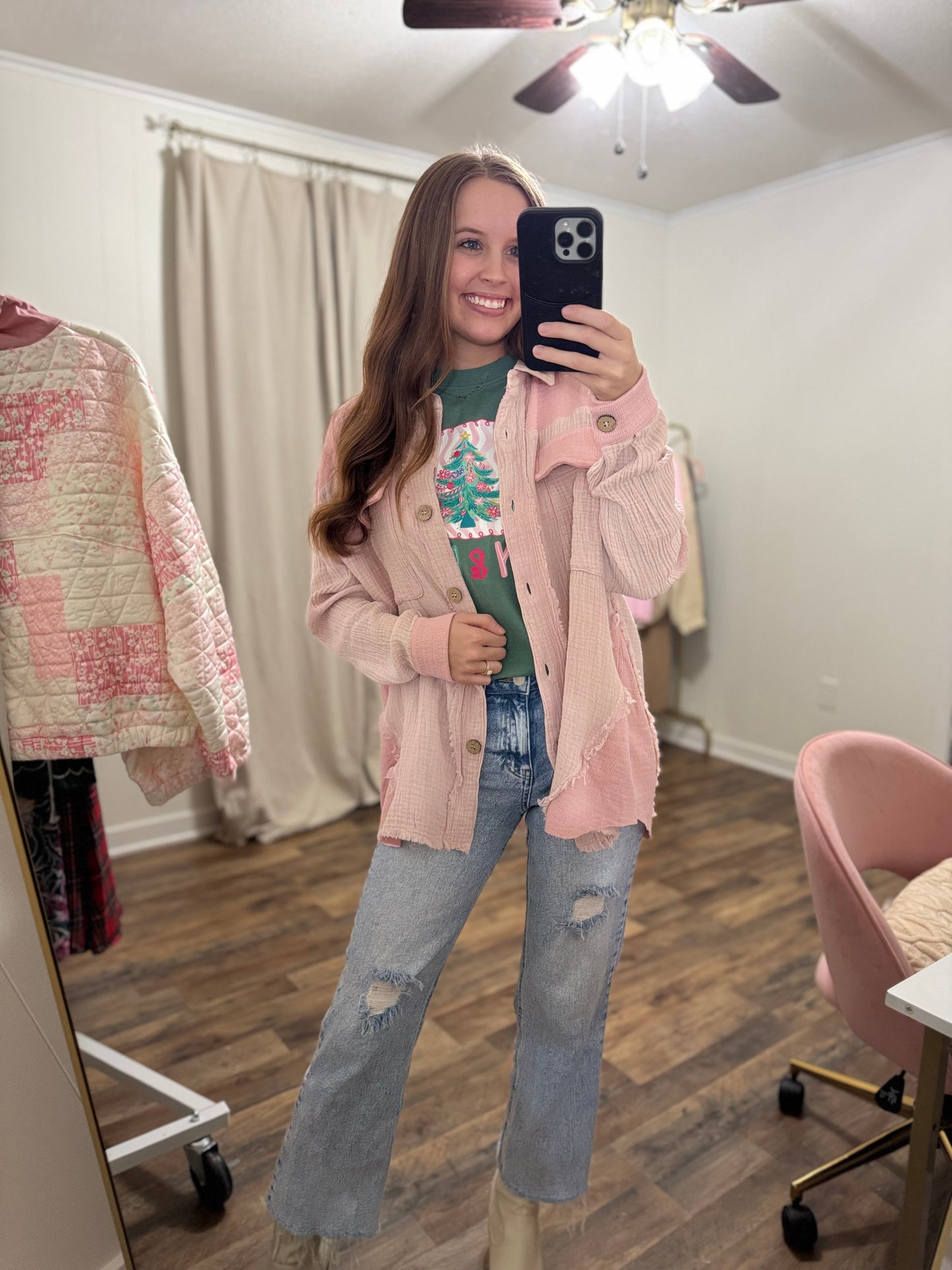 Blushing with Blessings Shacket