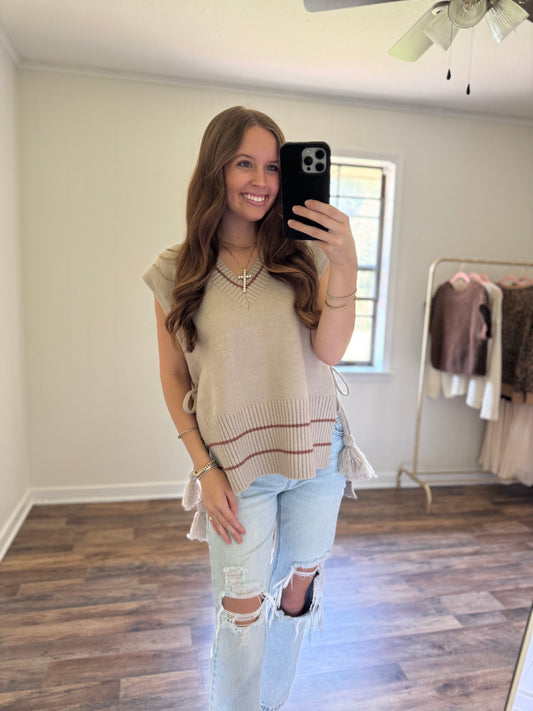 Mocha Mornings Sweater Vest