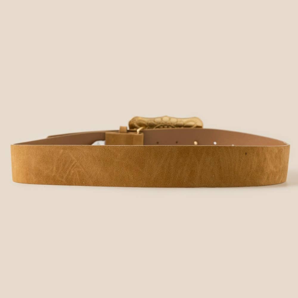 Final Sale Buckle Up Belt (Black and Brown)