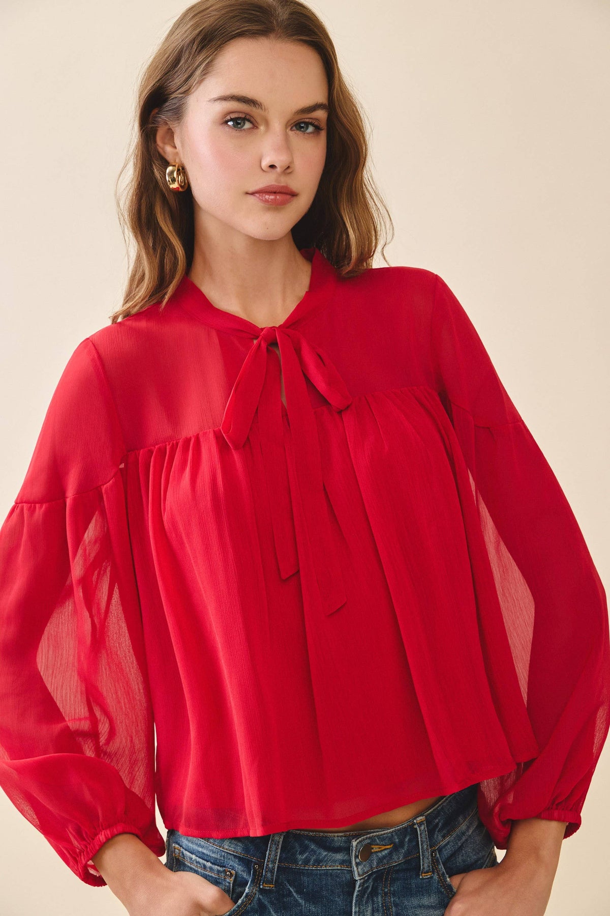 Final Sale Ribbon & Redeemer Blouse