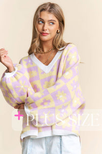 Final Sale Daisy Daydream Oversized Sweater