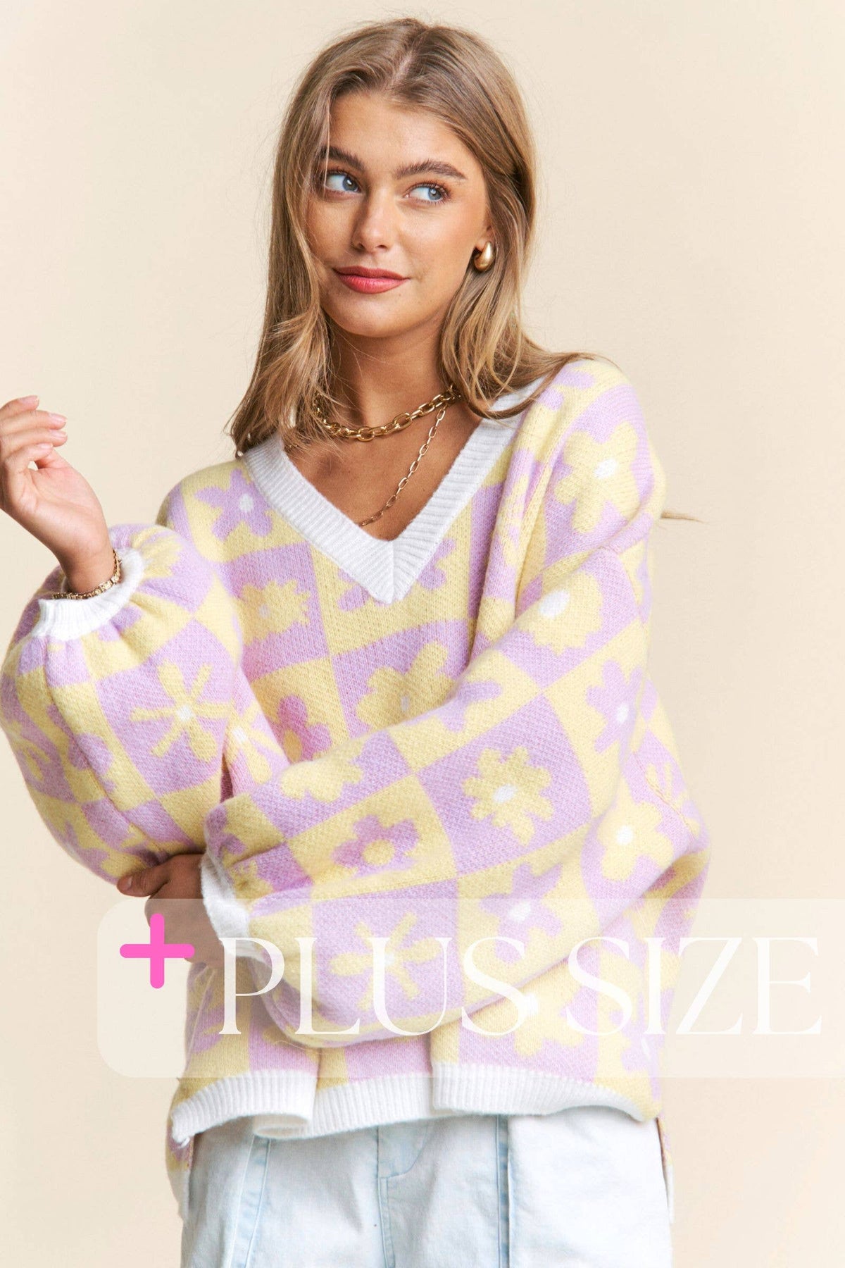 Final Sale Daisy Daydream Oversized Sweater