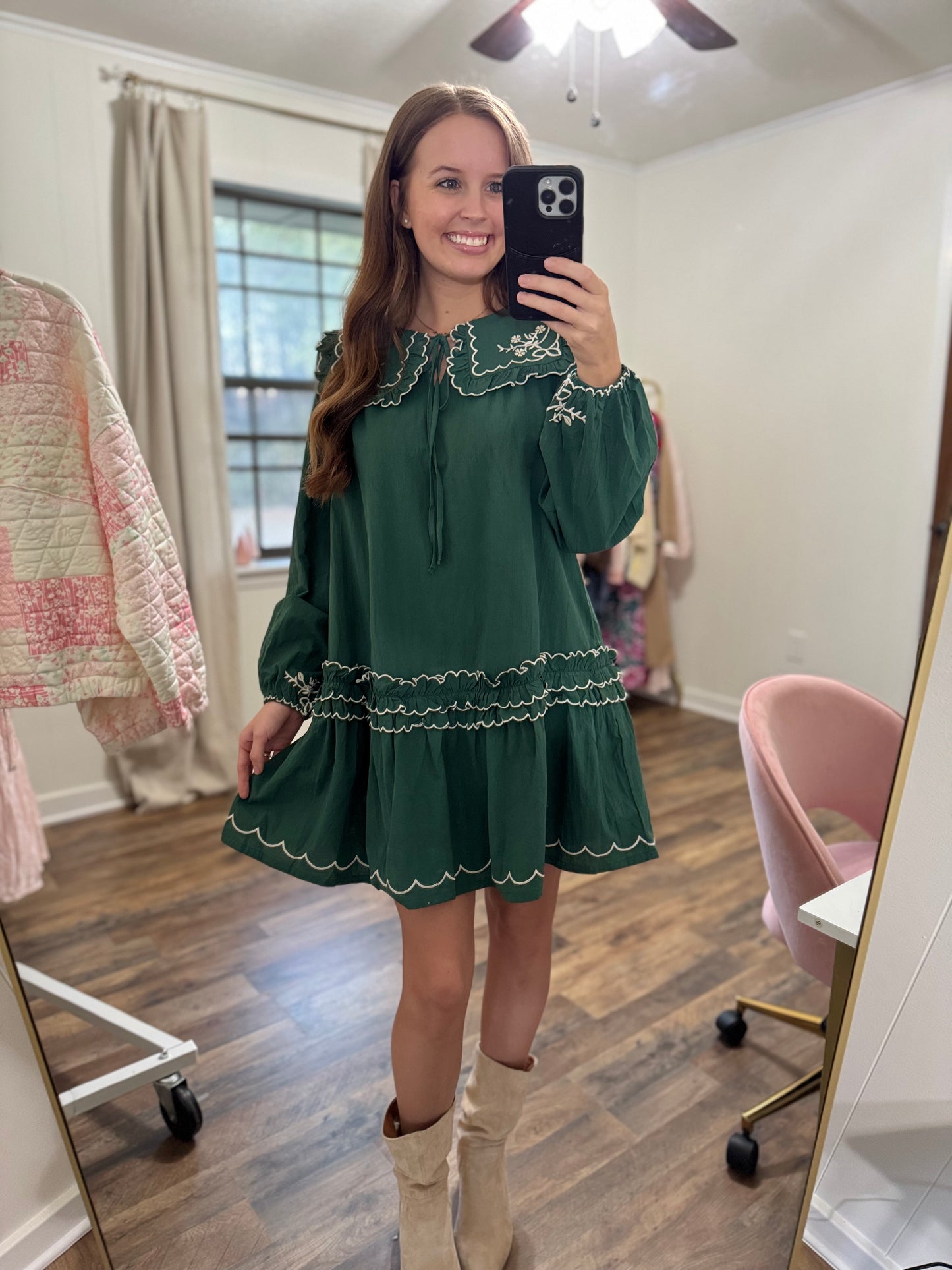 Evergreen Glam Dress