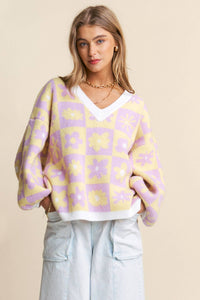 Final Sale Daisy Daydream Oversized Sweater