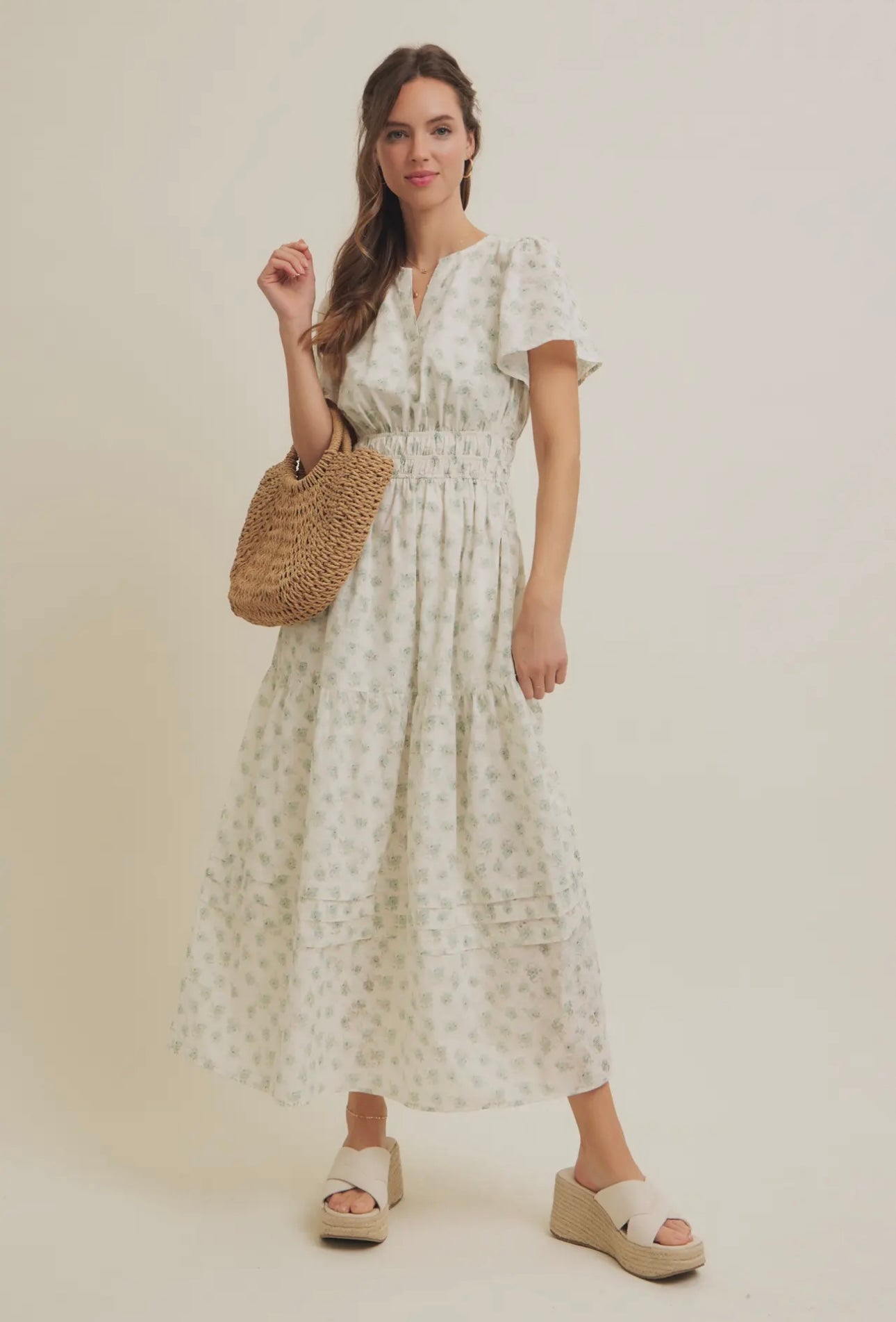 Dusty Sage Spring Maxi