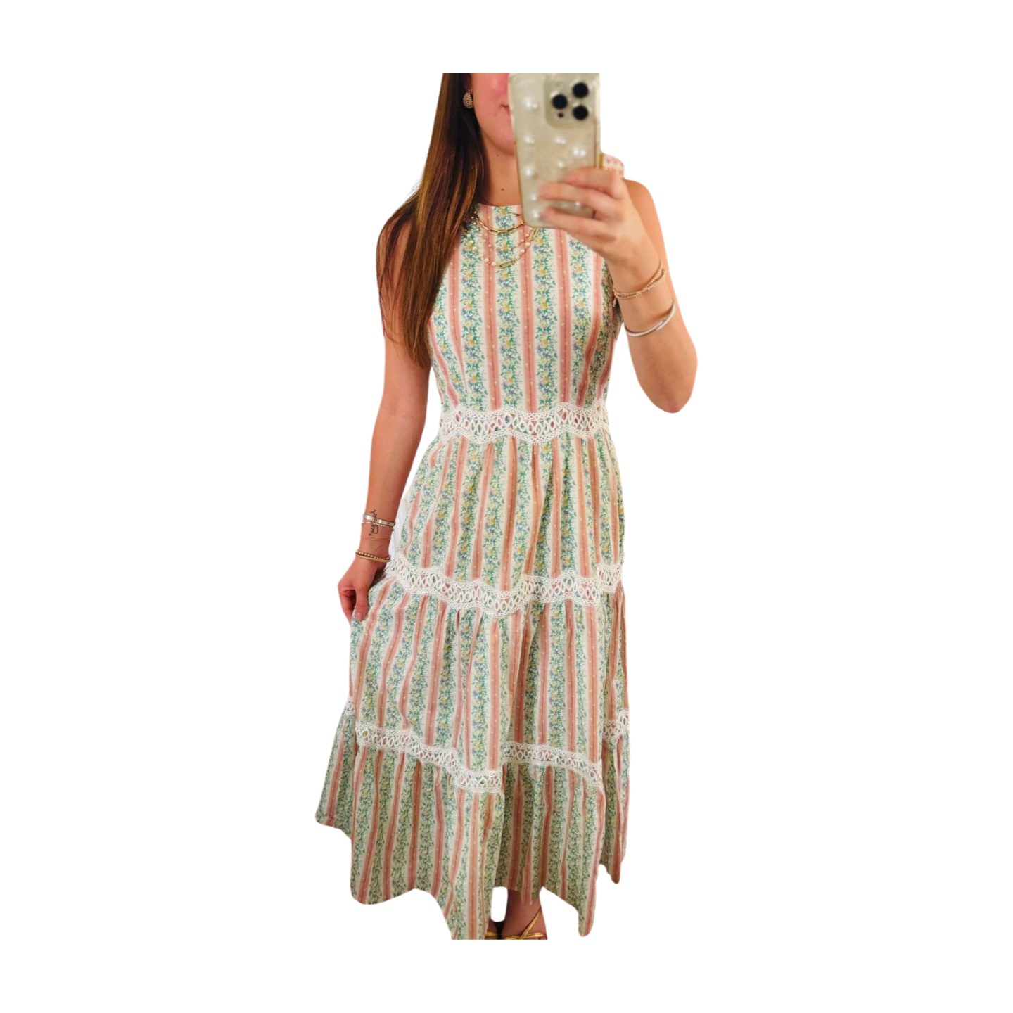 Blush and Bloom Midi Dress