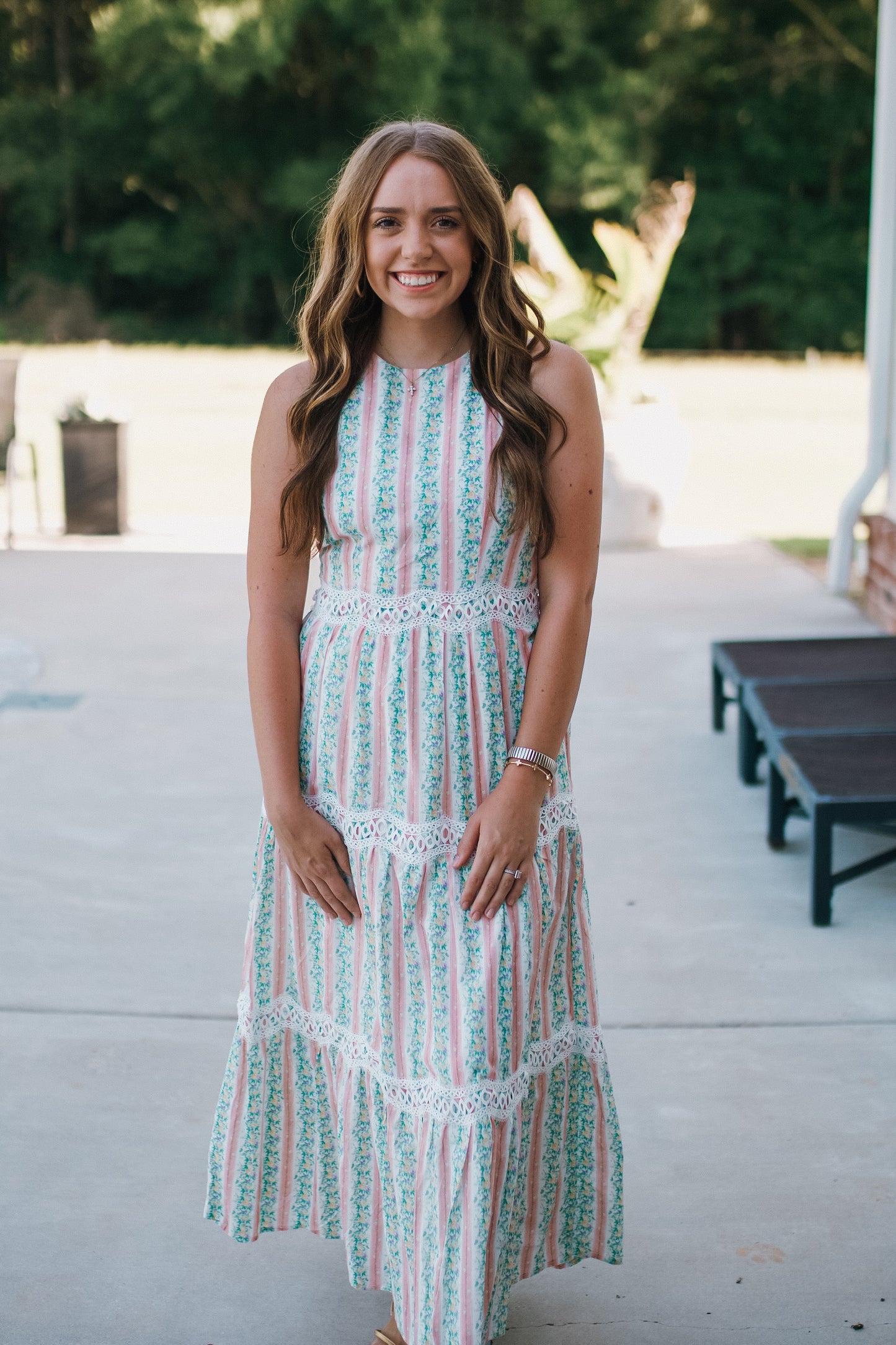 Blush and Bloom Midi Dress