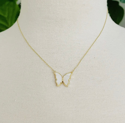 Glam Butterfly Reversible Necklace