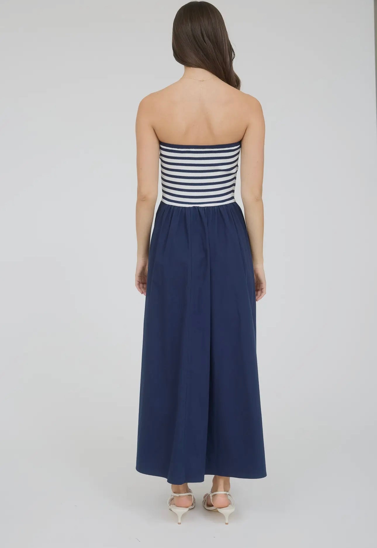 Set Sail Navy Midi Dress