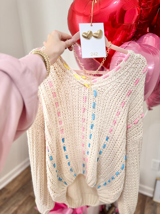 PLUS SIZE ~ Cozy Colorjoy Sweater