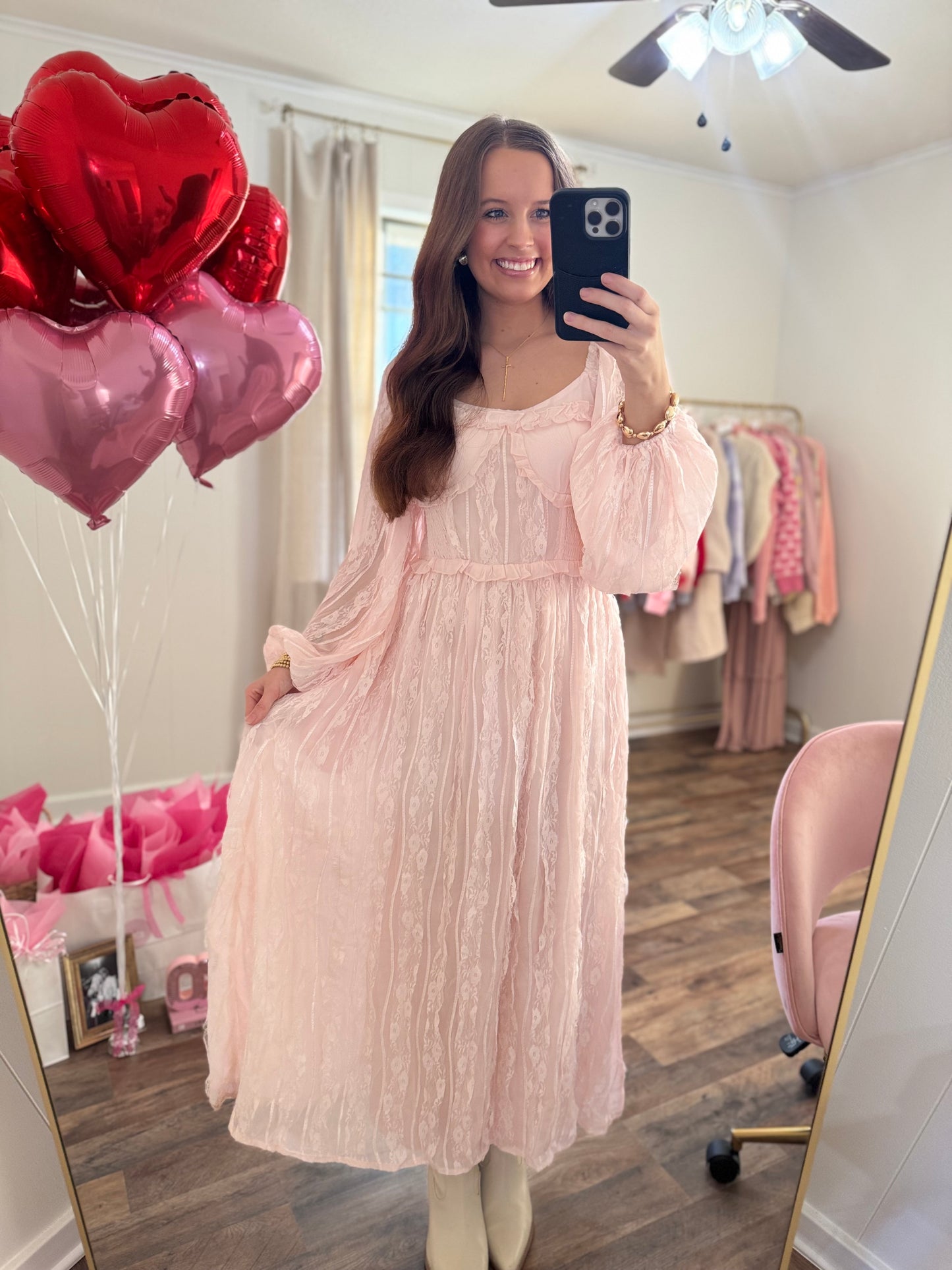 Tinsel Twirl Maxi Dress