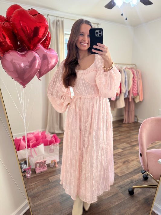 Tinsel Twirl Maxi Dress