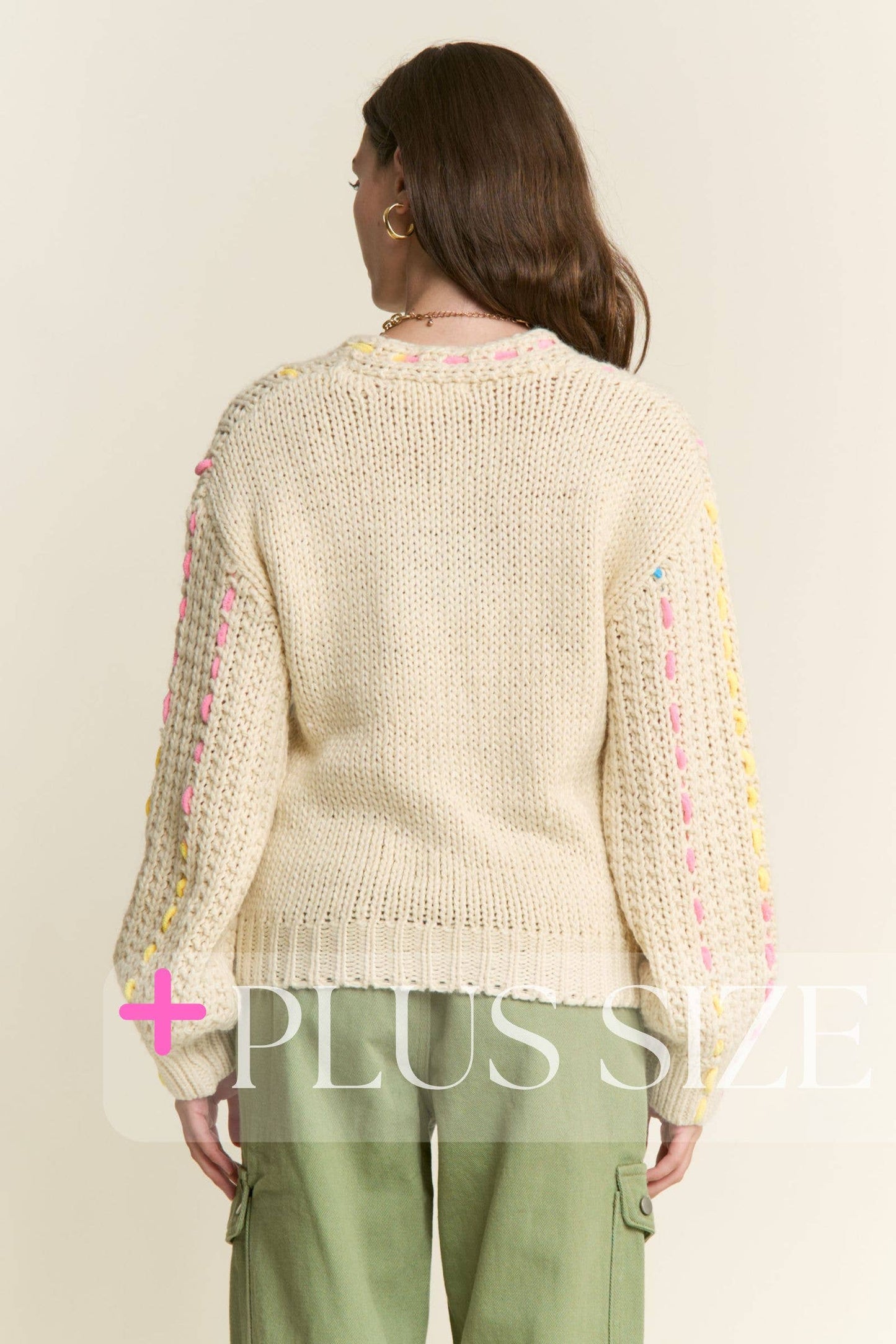 PLUS SIZE ~ Cozy Colorjoy Sweater