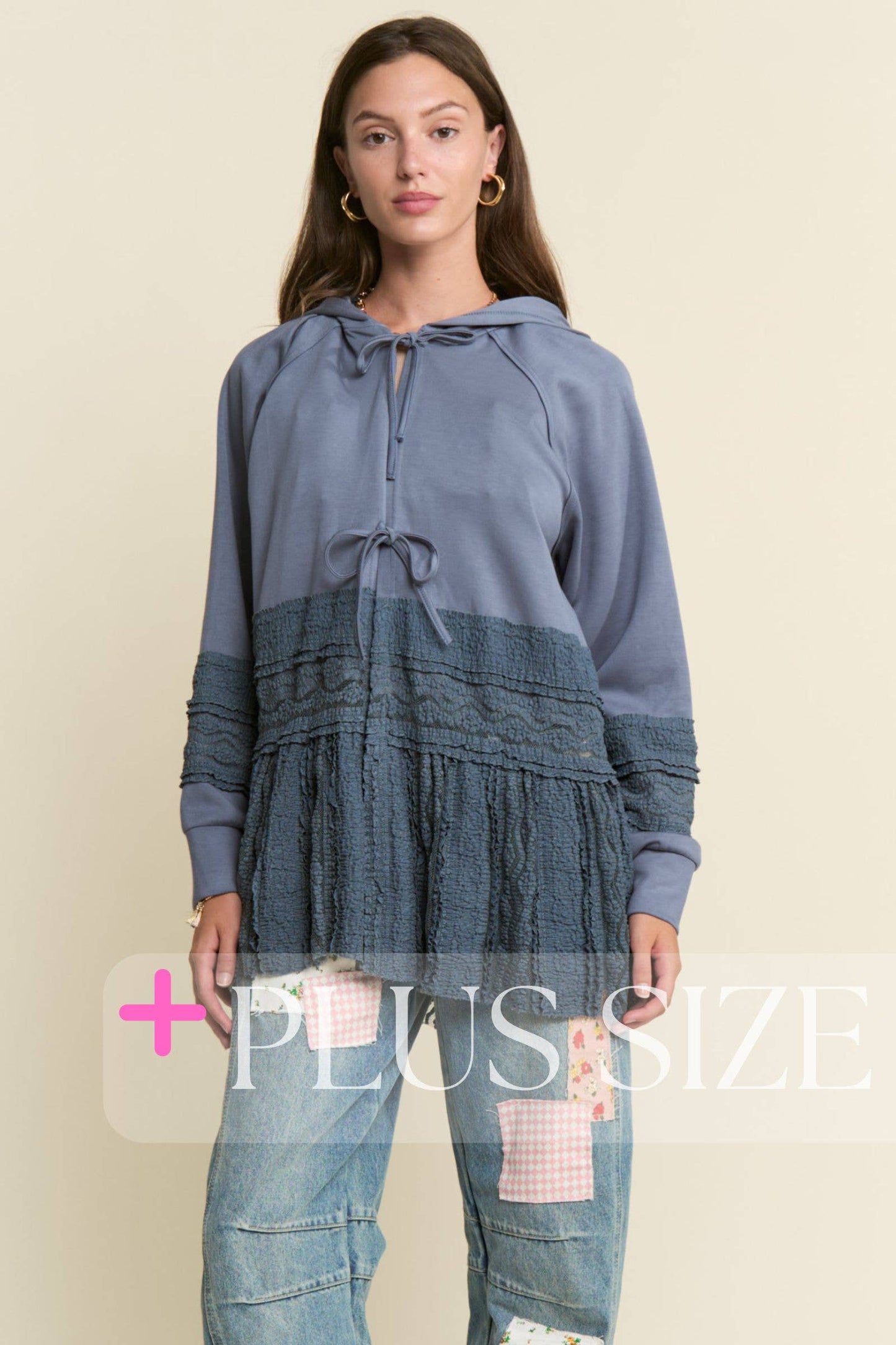 PLUS SIZE Blue Haven Hoodie