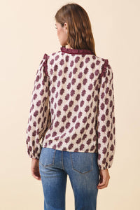 Final Sale Merry Morning Leaves Blouse